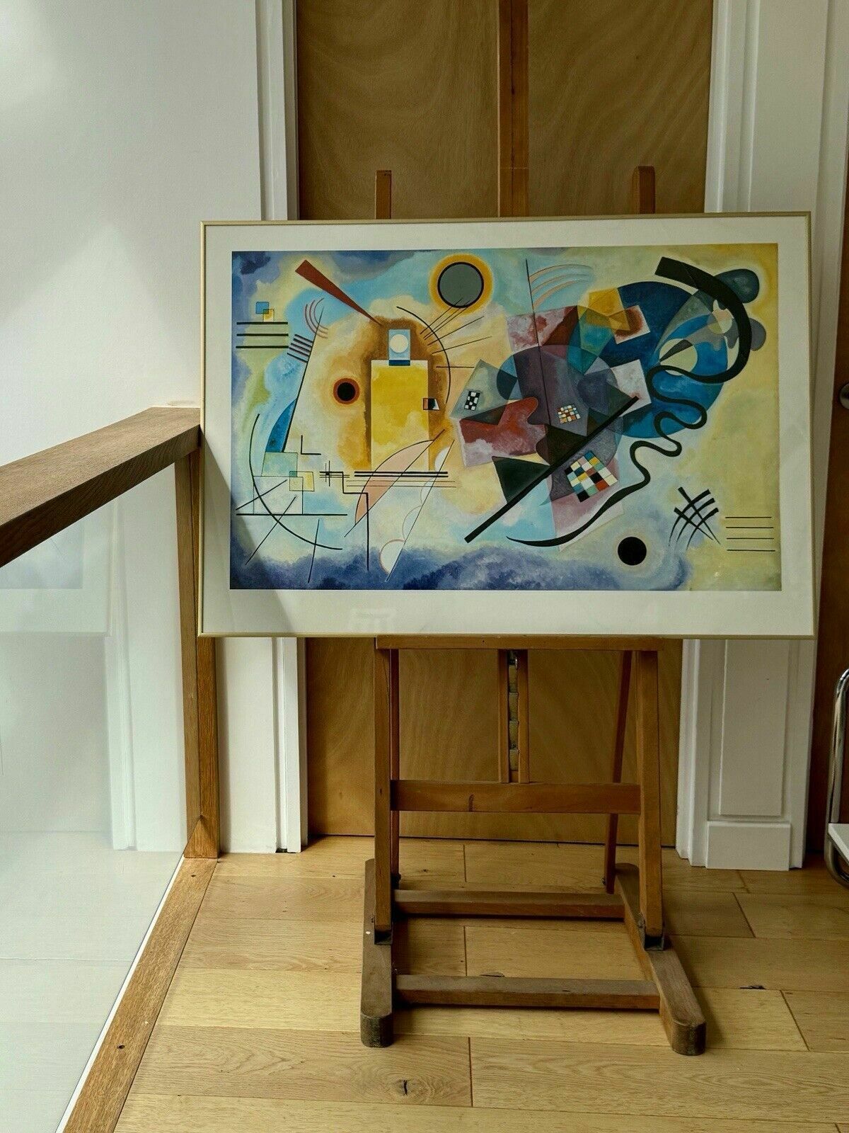 photo furniture Yellow, Red, Blue, 1925 Wassily Kandinsky Vintage Framed Print