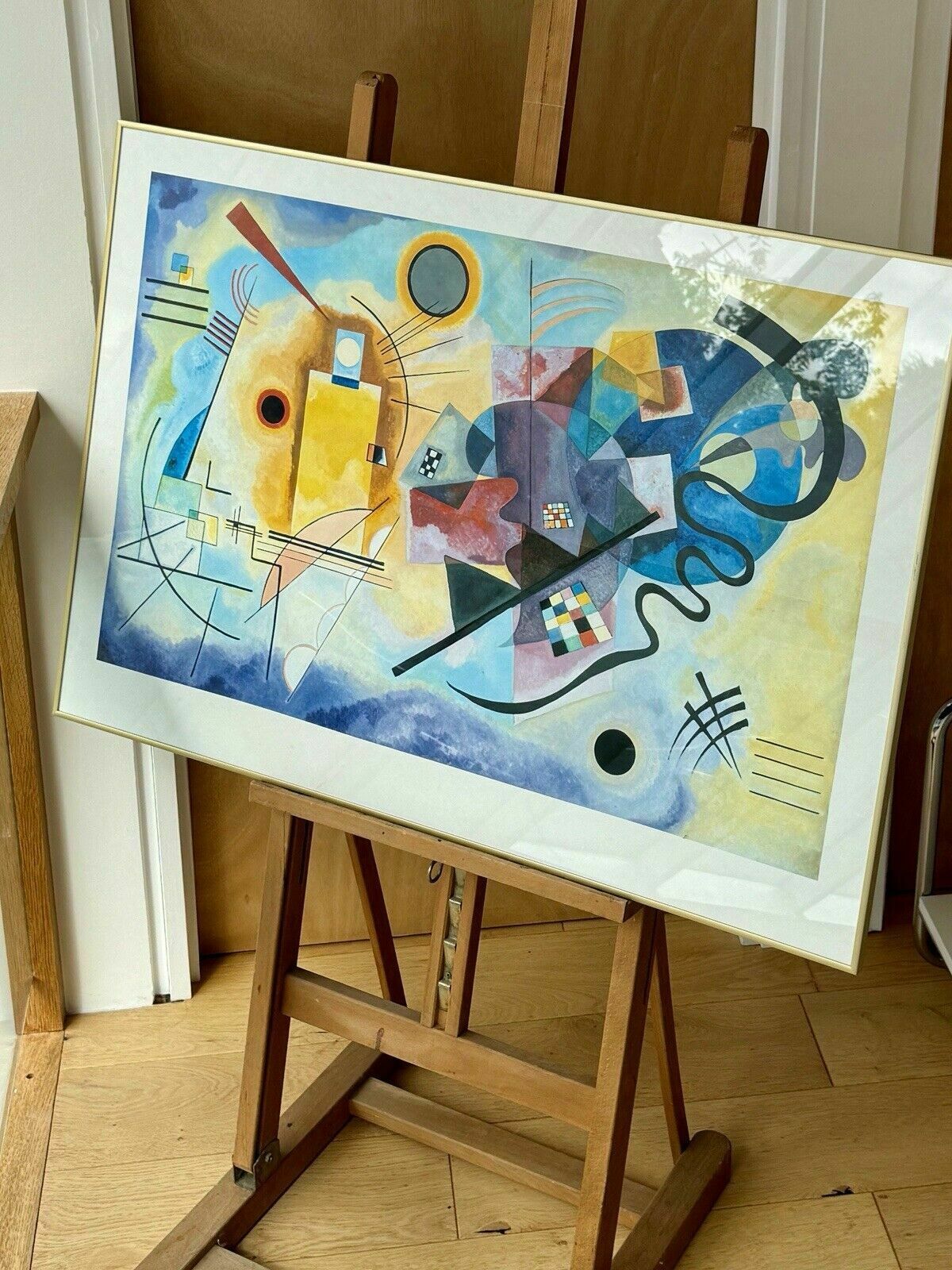 photo for sale Yellow, Red, Blue, 1925 Wassily Kandinsky Vintage Framed Print