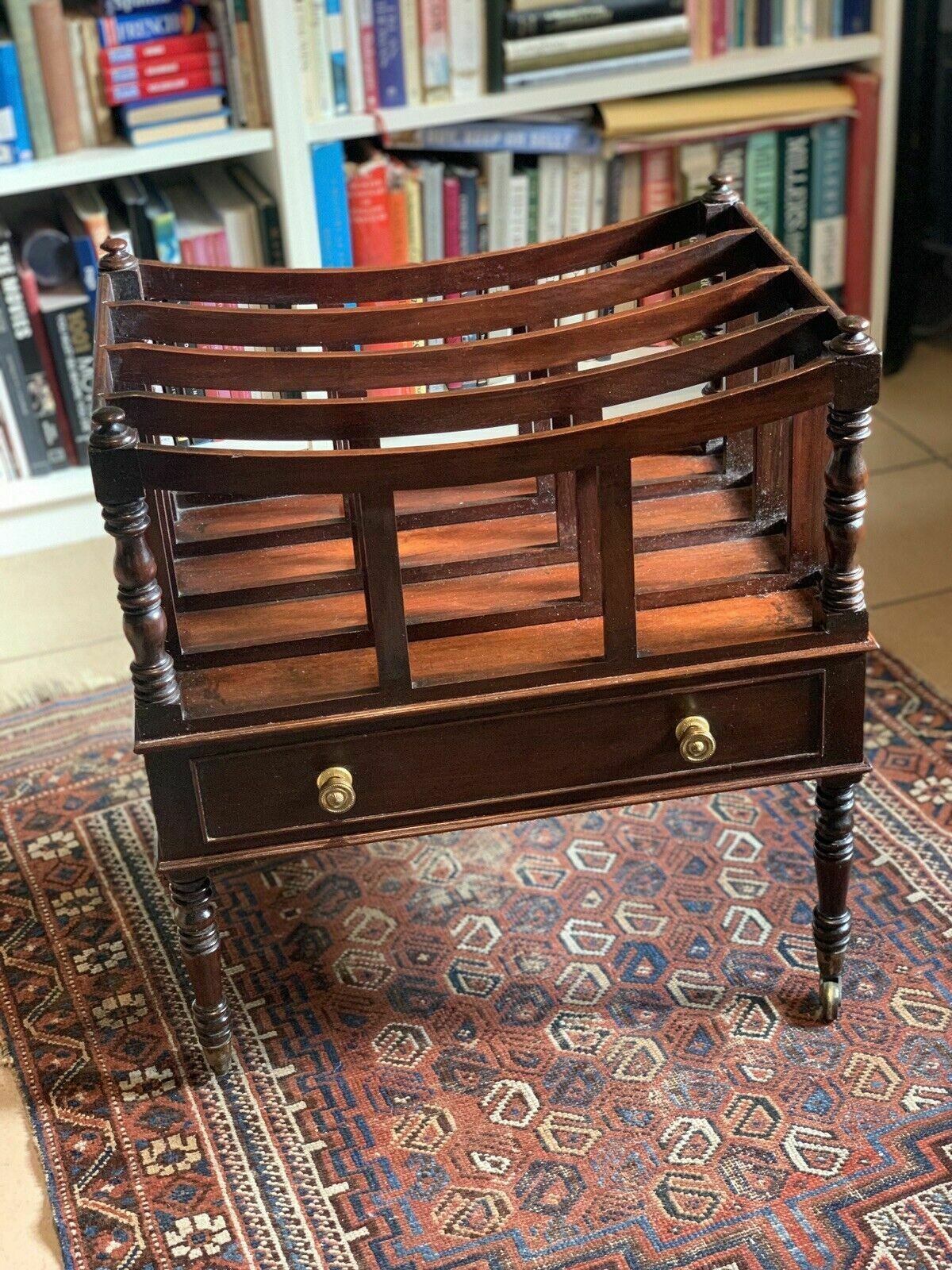 A Handsome And Large Regency Mahogany Canterbury C1810 photo 349.0