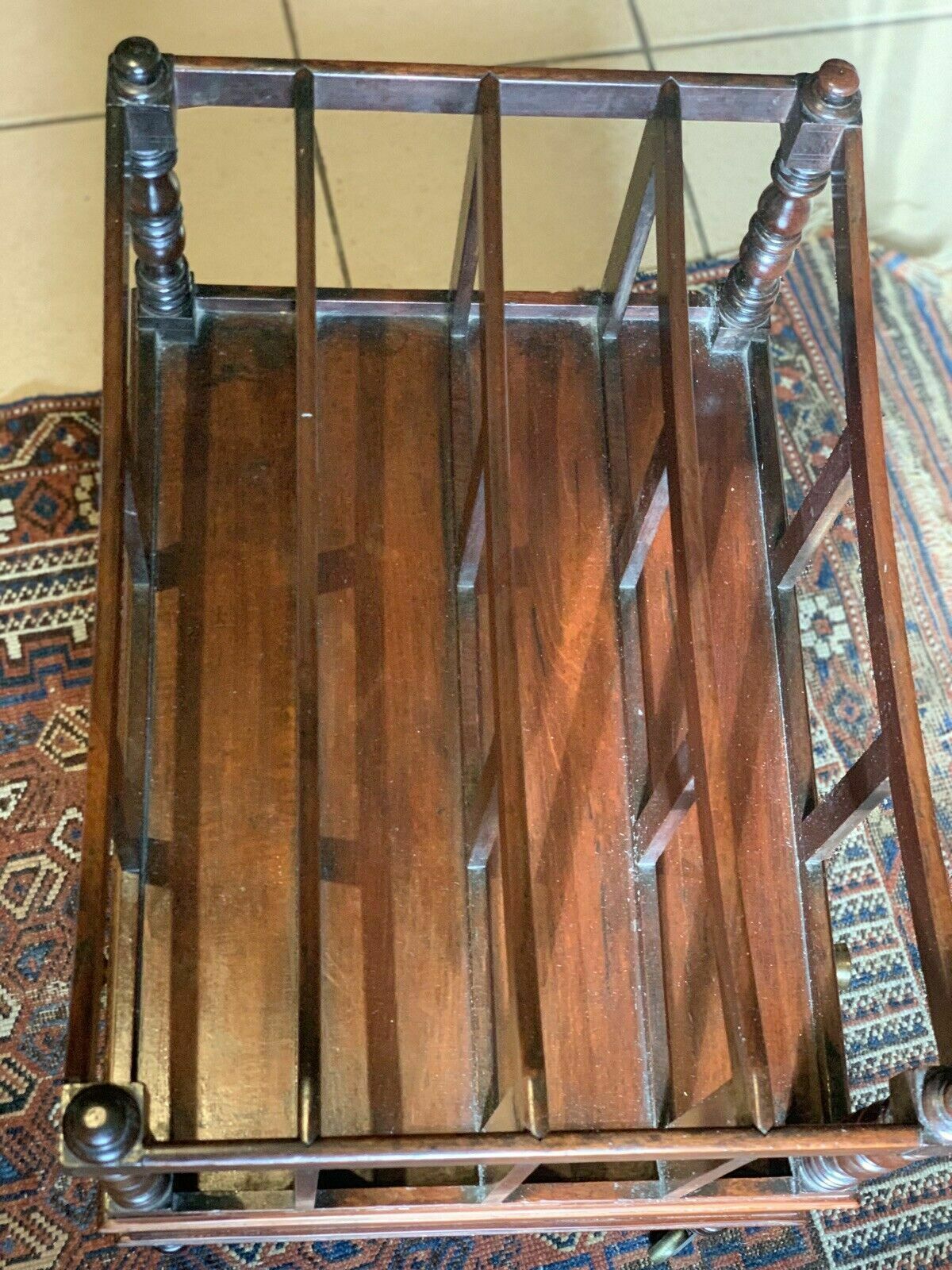 A Handsome And Large Regency Mahogany Canterbury C1810 photo buy