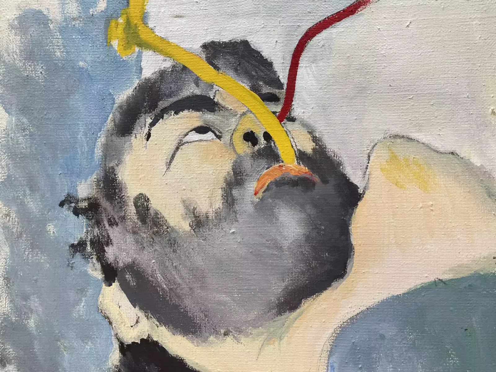 Juri Saarikoski (Finland, Born 1961), Portrait Of His Dying Father, 1983 photo for sale