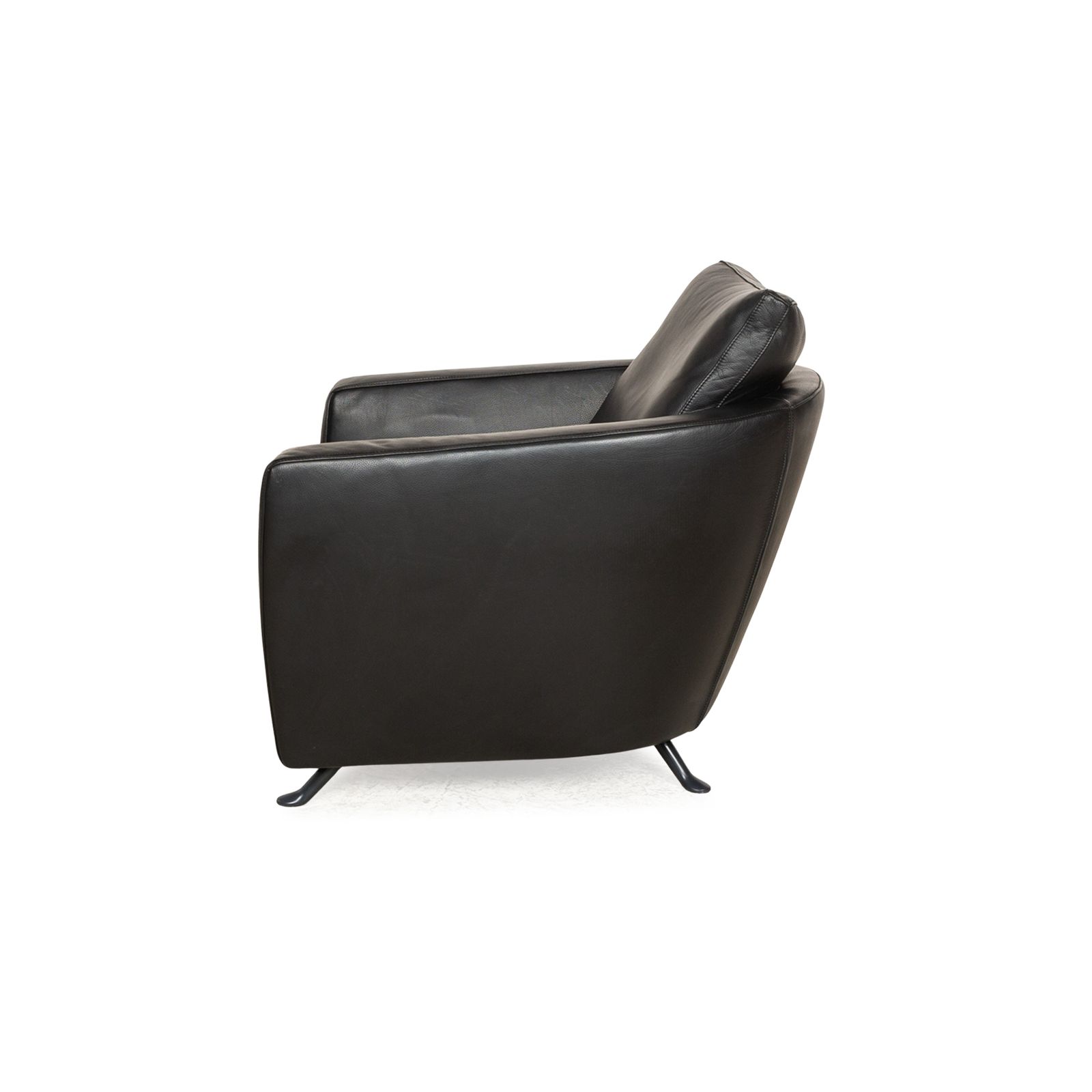 photo for sale Fsm Sesame Leather Fauteuil Zwart
