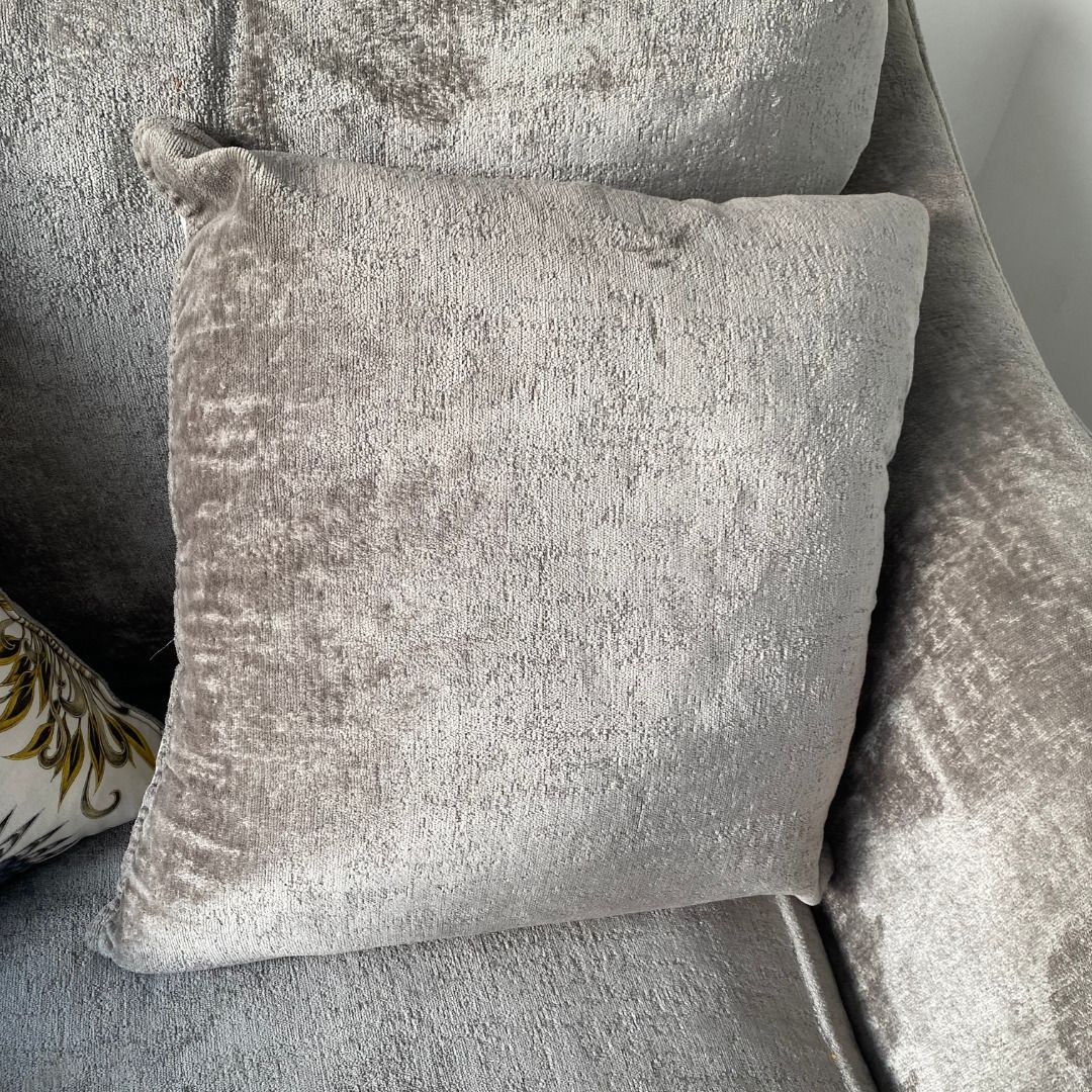 Sofology Renata Grey Loveseat With Cushions photo furniture