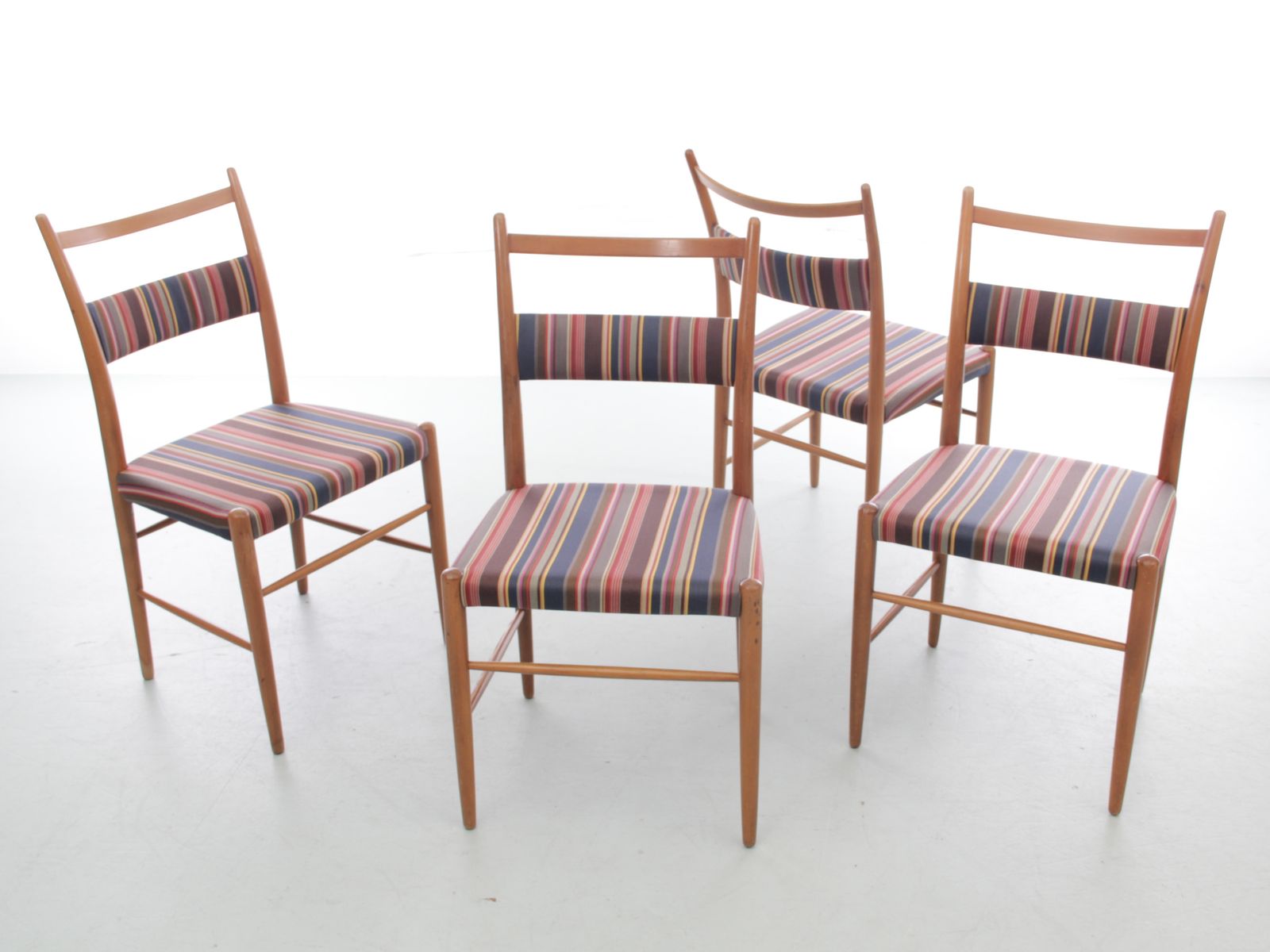 Mid Century Modern Scandinavian Set Of 4 Chairs By Yngve Ekström. photo furniture