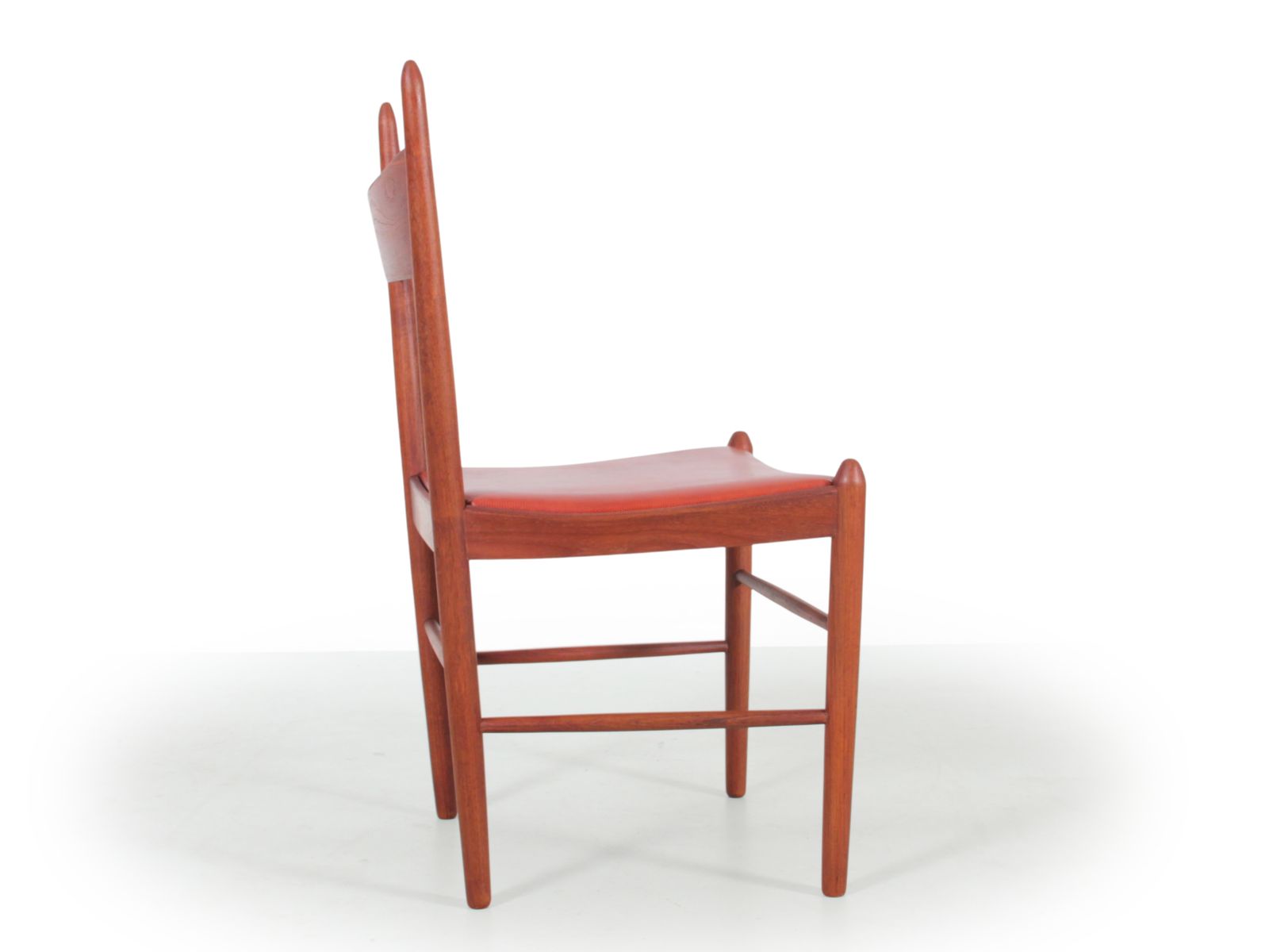 Mid Century Modern Scandinavian Set Of 6 Dining Chairs In Teak By H. Vestervig Eriksen photo vintage
