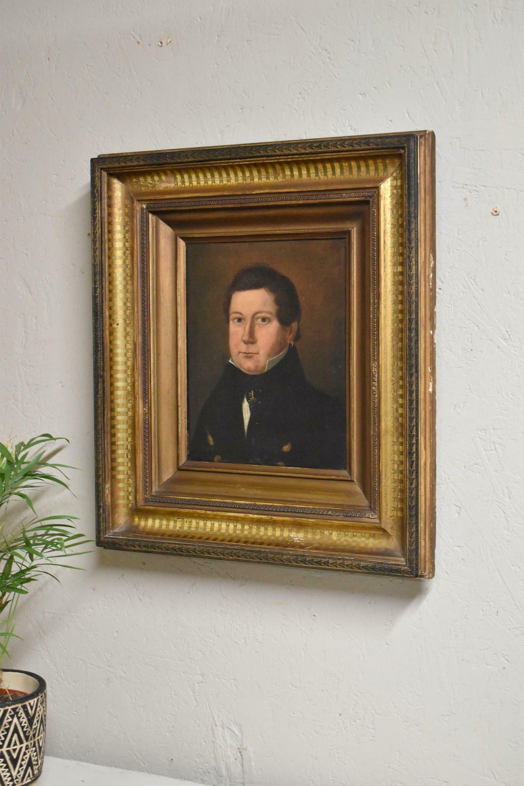 19th Century Oil On Canvas   Portrait Of A Gentleman photo 890.0