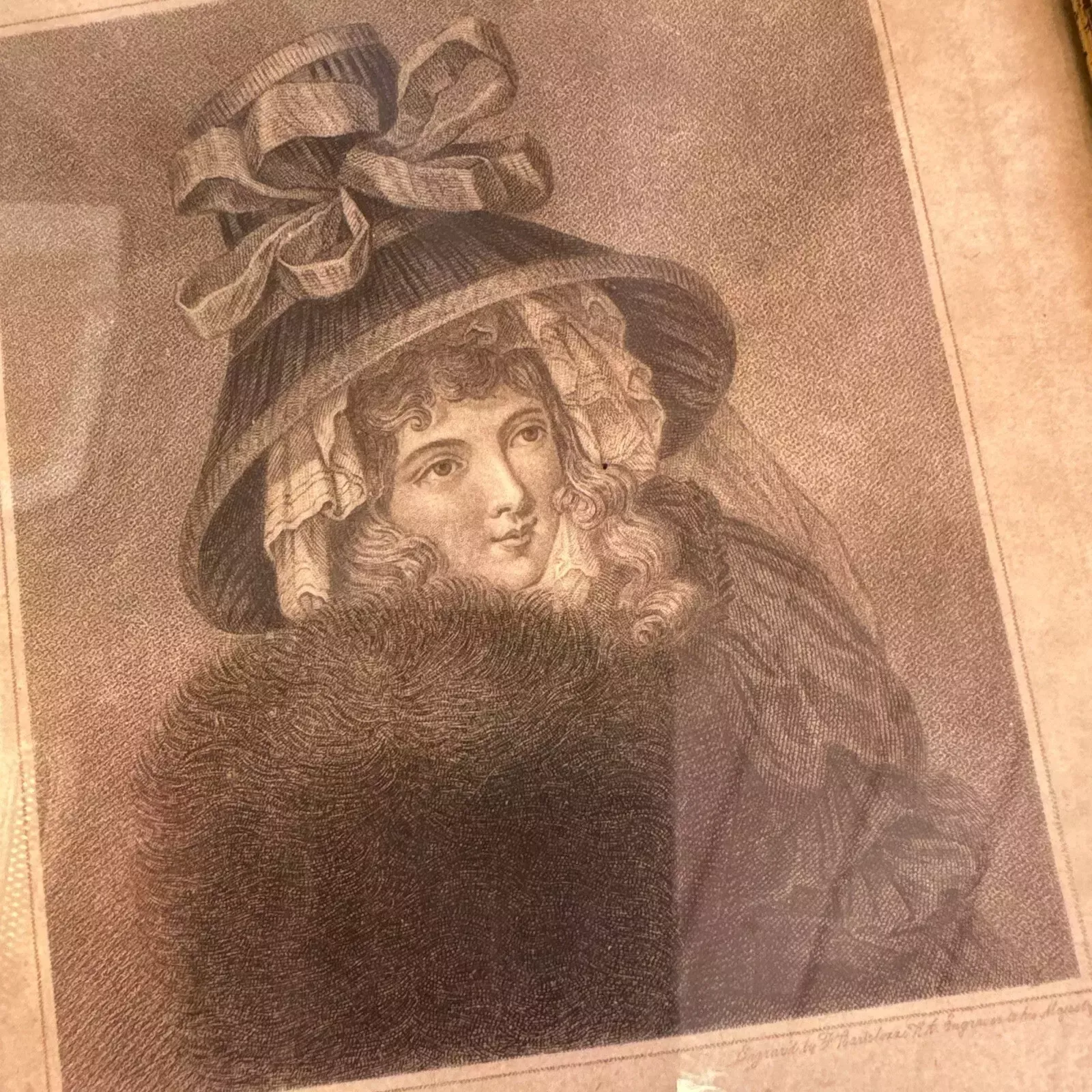 Francesco Bartolozzi After Wheatley 18th Century Stipple Engraving Of Mrs Wheatl photo vinterior