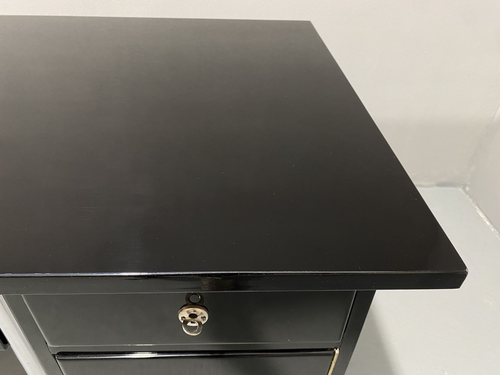 Czechoslovak Modernist Chrome And Wood Writing Desk, 1950´S, Europe photo vinterior