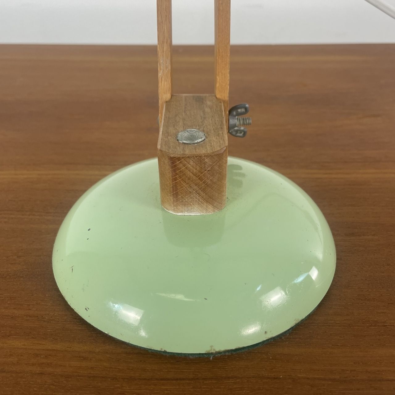Vintage Maclamp In Pastel Green With Wooden Arms photo furniture