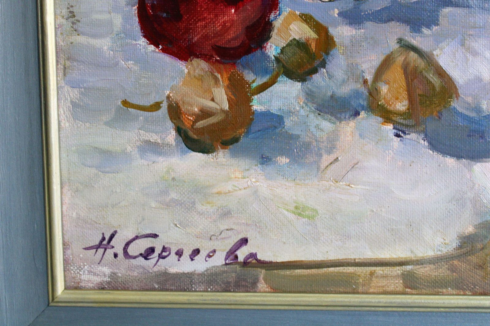 Nina Sergeevasummer Delight. Oil On Canvas, 90 X 69, 5 Cm photo Art
