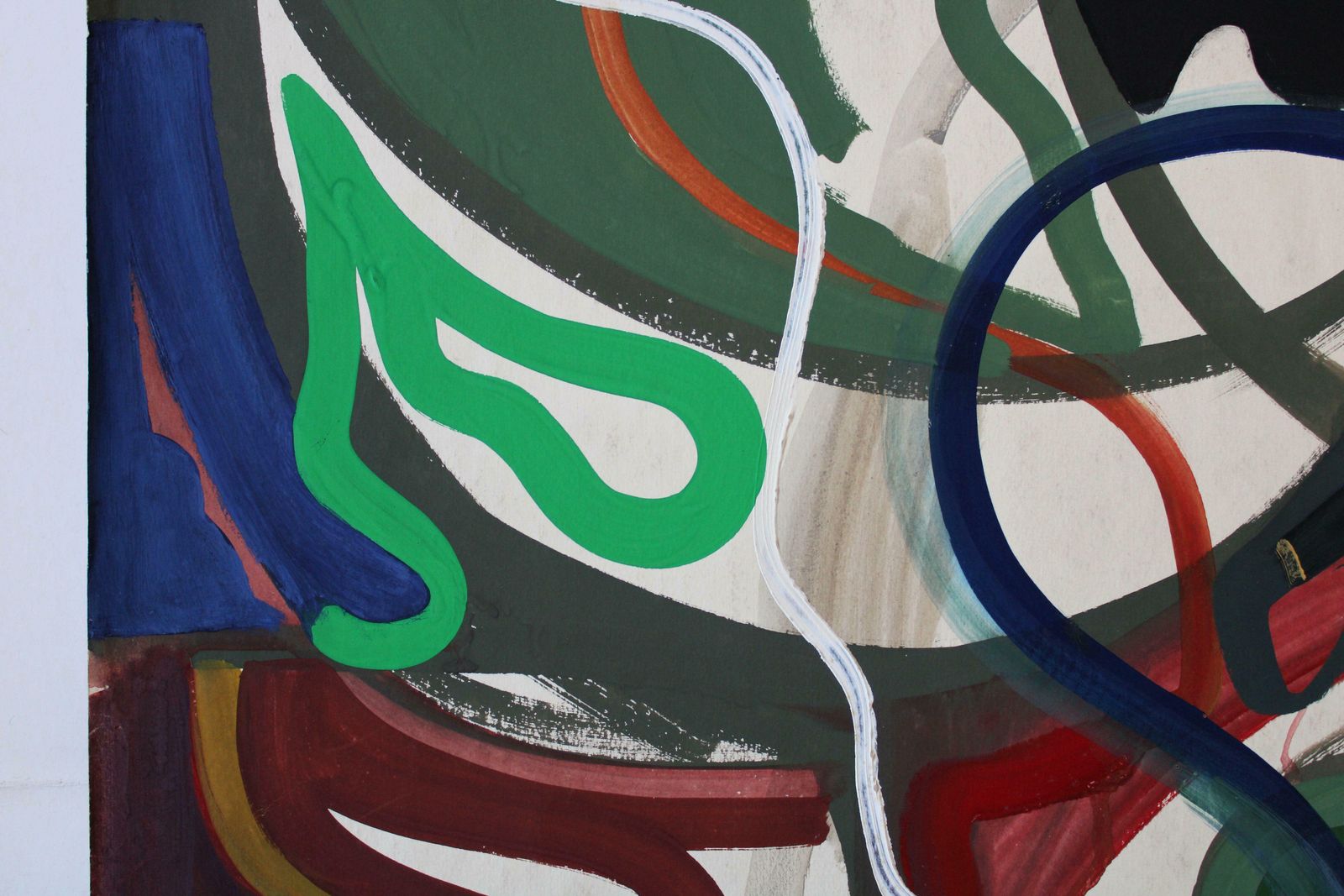 Gunars Klavain Memory Of Louis Washkansky. 1960s, Paper, Gouache, 86x61 Cm1960s photo vintage