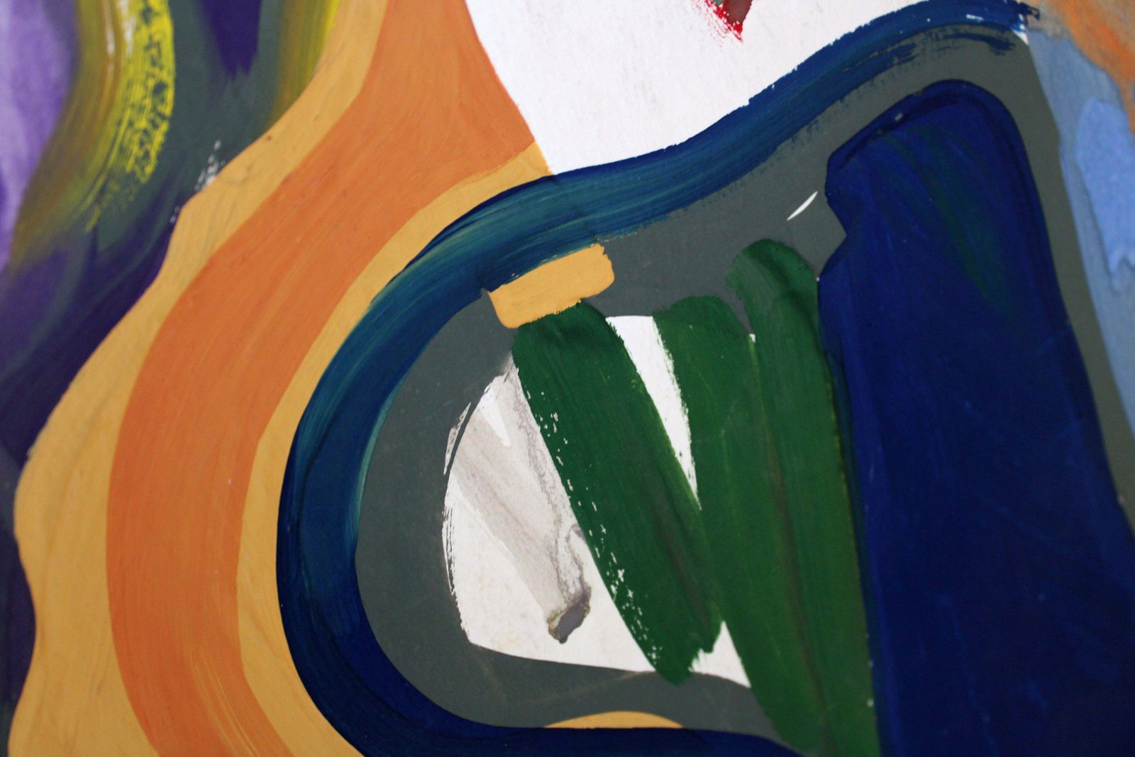 Art Gunars Klavain Memory Of Louis Washkansky. 1960s, Paper, Gouache, 86x61 Cm1960s photo