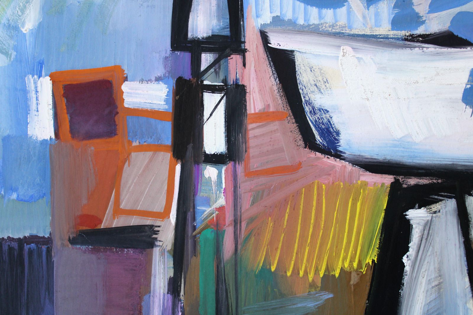 Gunars Klavaabstract With Vase. 1965, Paper, Gouache, 79 X 59, 5 Cm1965 photo buy