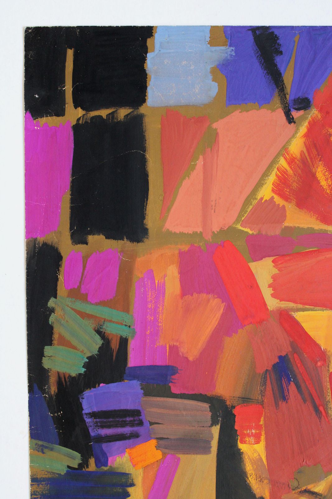 Gunars Klavaabstraction 5. 1965, Paper, Gouache, 83, 5 X 59, 5 Cm1965 photo 1032.0