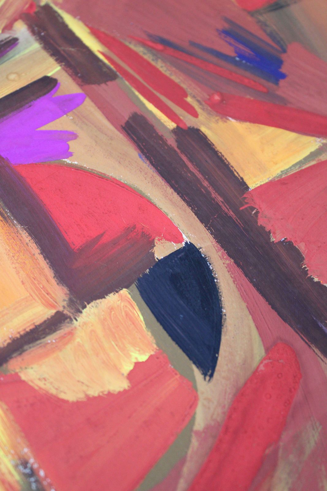 Gunars Klavaabstraction 5. 1965, Paper, Gouache, 83, 5 X 59, 5 Cm1965 photo vintage