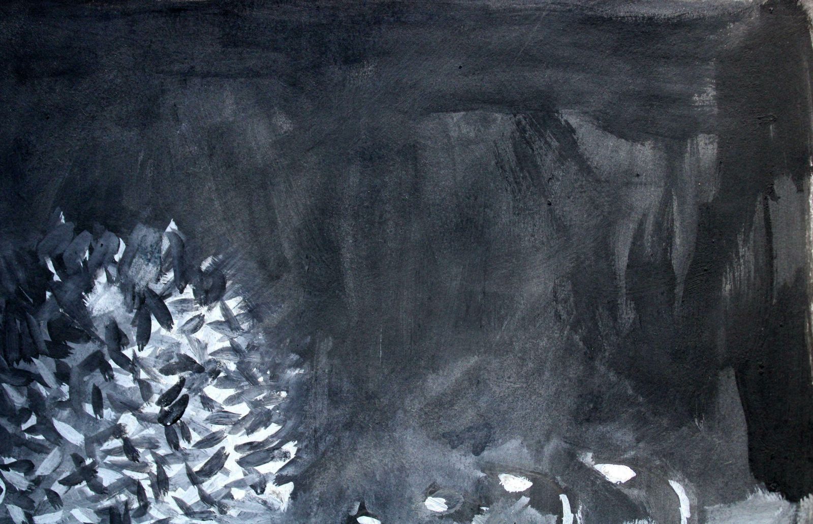 Ansis Butnorroad At Night. 2021, Gouache, Paper, 25x25 Cm2021 photo 379.0