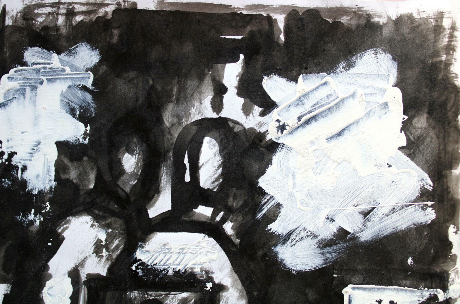 Ansis Butnorstreet Cafe. 2021, Acrylic, Paper, 25x25 Cm2021 photo 379.0