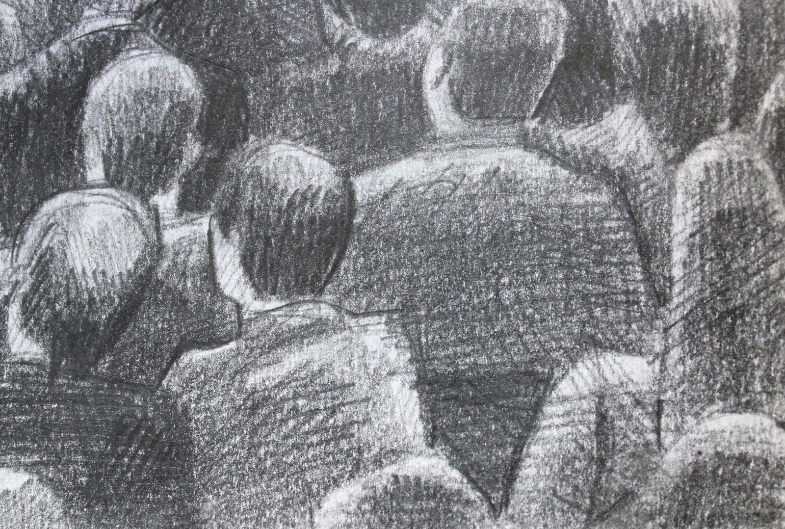 Ansis Butnorthe Little Violinist. 2021., Pencil, Paper, 25x25 Cm2021 photo Art