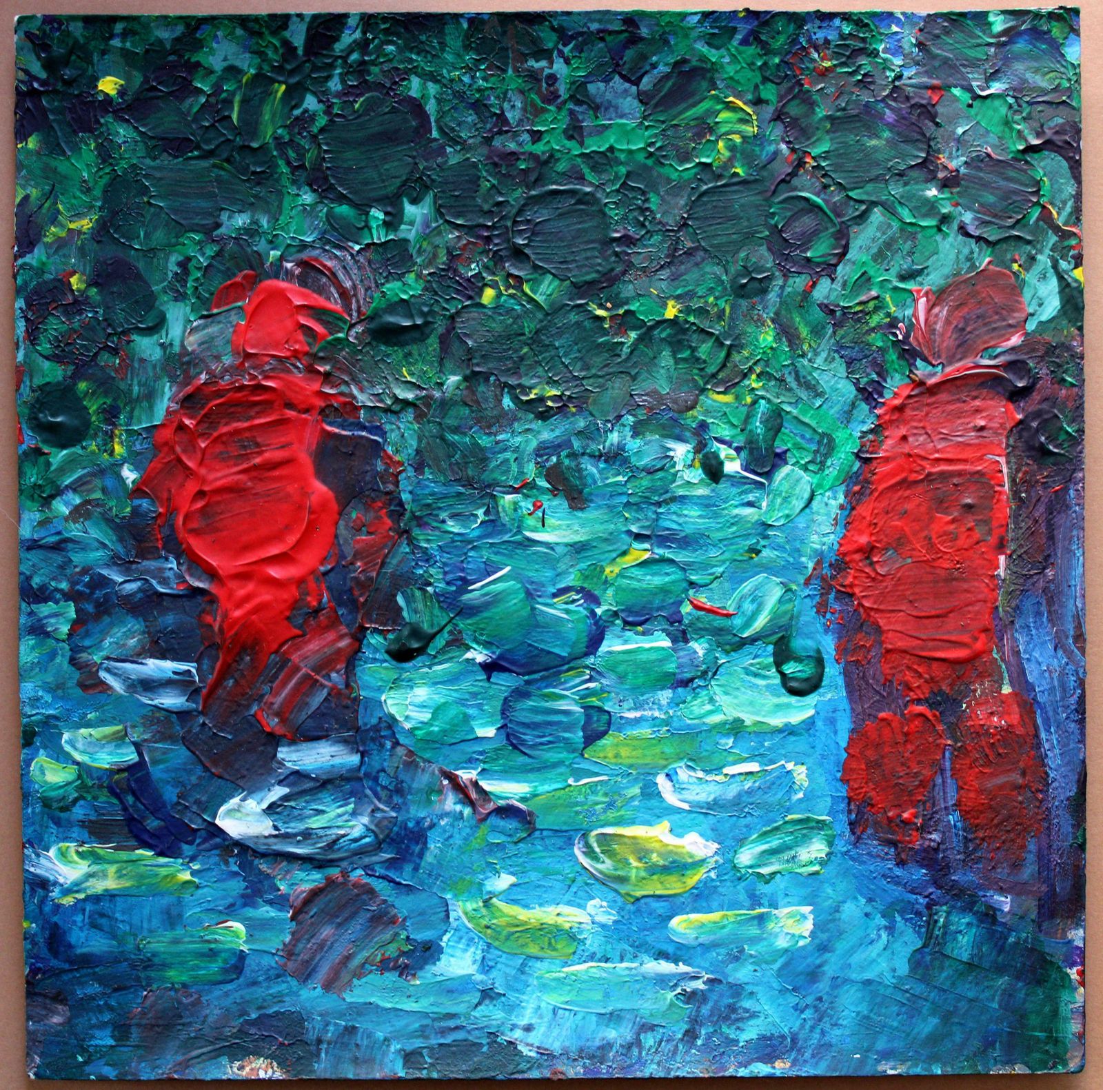 Ansis Butnornight Swim. 2023., Acrylic, Paper, 25 X 25 Cm2023 photo furniture
