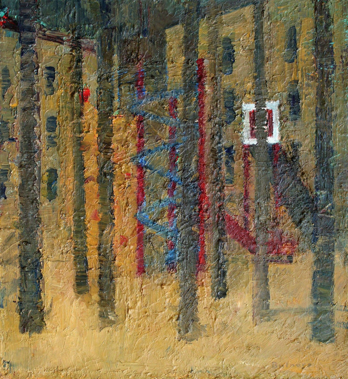 Ansis Butnorplayground. 2023, Oil On Canvas, 59x54 Cm2023 photo furniture