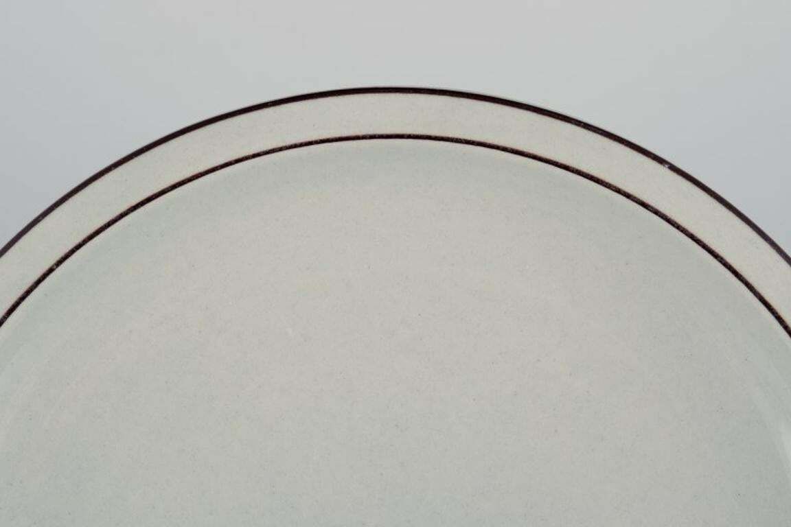 Bing & Grøndahl ”Colombia”. Set Of Eight Plates In Stoneware. From The 1970s. photo for sale
