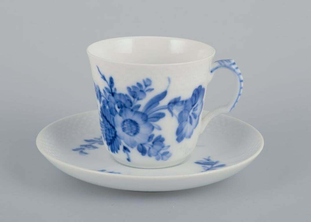 Royal Copenhagen Blue Flower. Set Of Six Coffee Cups With Saucers. photo furniture