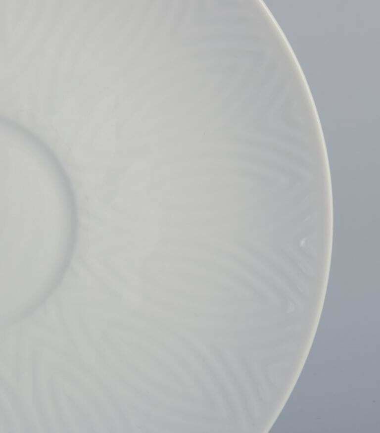 Axel Salto For Royal Copenhagen. Four Pairs Of Coffee Cups In White Porcelain. photo 232.0
