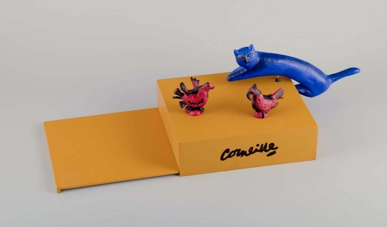 Corneille, Cobra Artist. Sculptural Wine Set Made Of Wood And Resin. photo 928.0