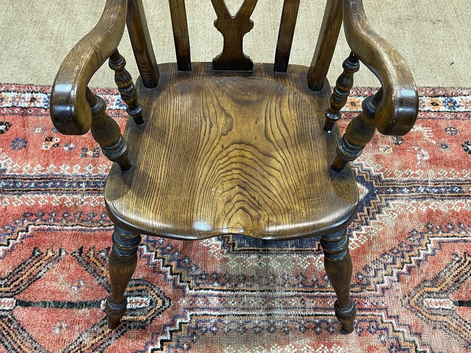 English Ash Armchair From The 1950s photo for sale