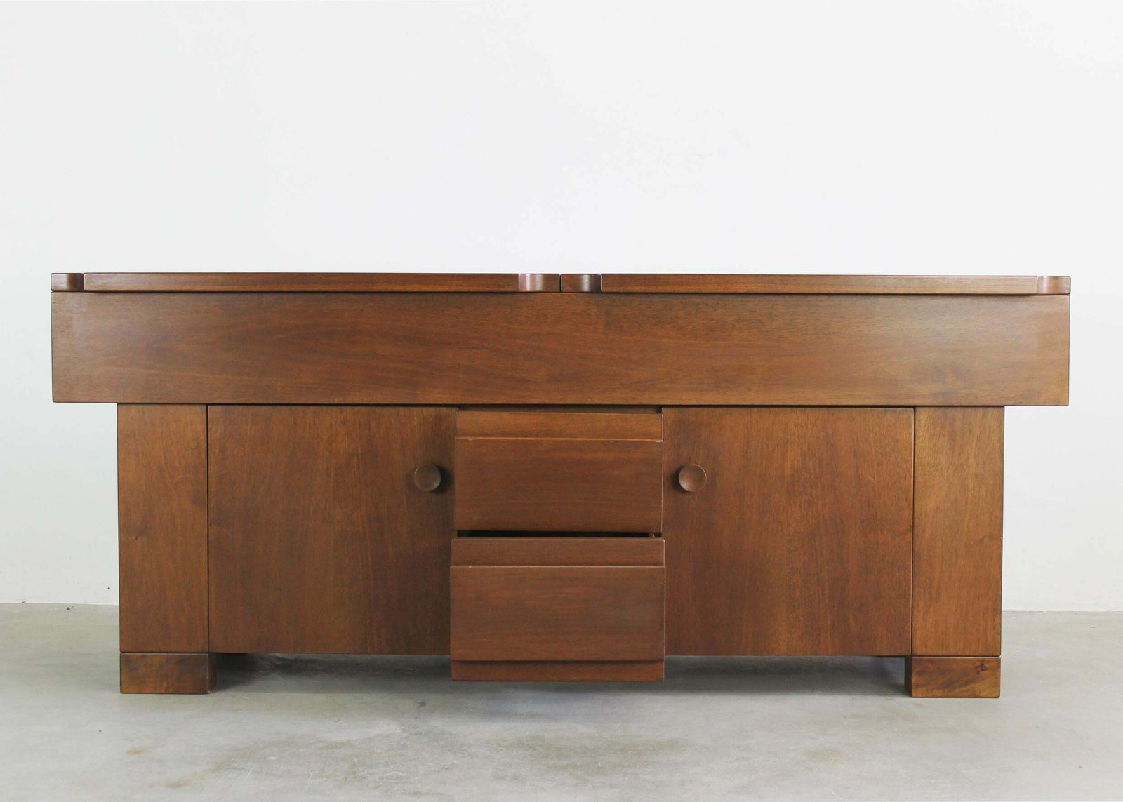 Giovanni Michelucci Torbecchia Sideboard In Walnut Wood By Poltronova 1964