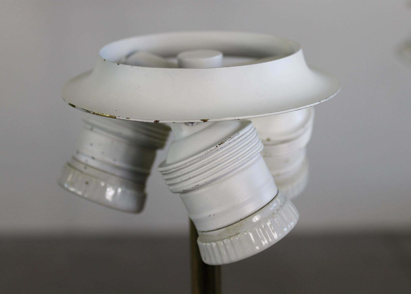 Ignazio Gardella Arenzano Floor Lamp In Brass And Opaline Glass By Azucena 1970s photo for sale