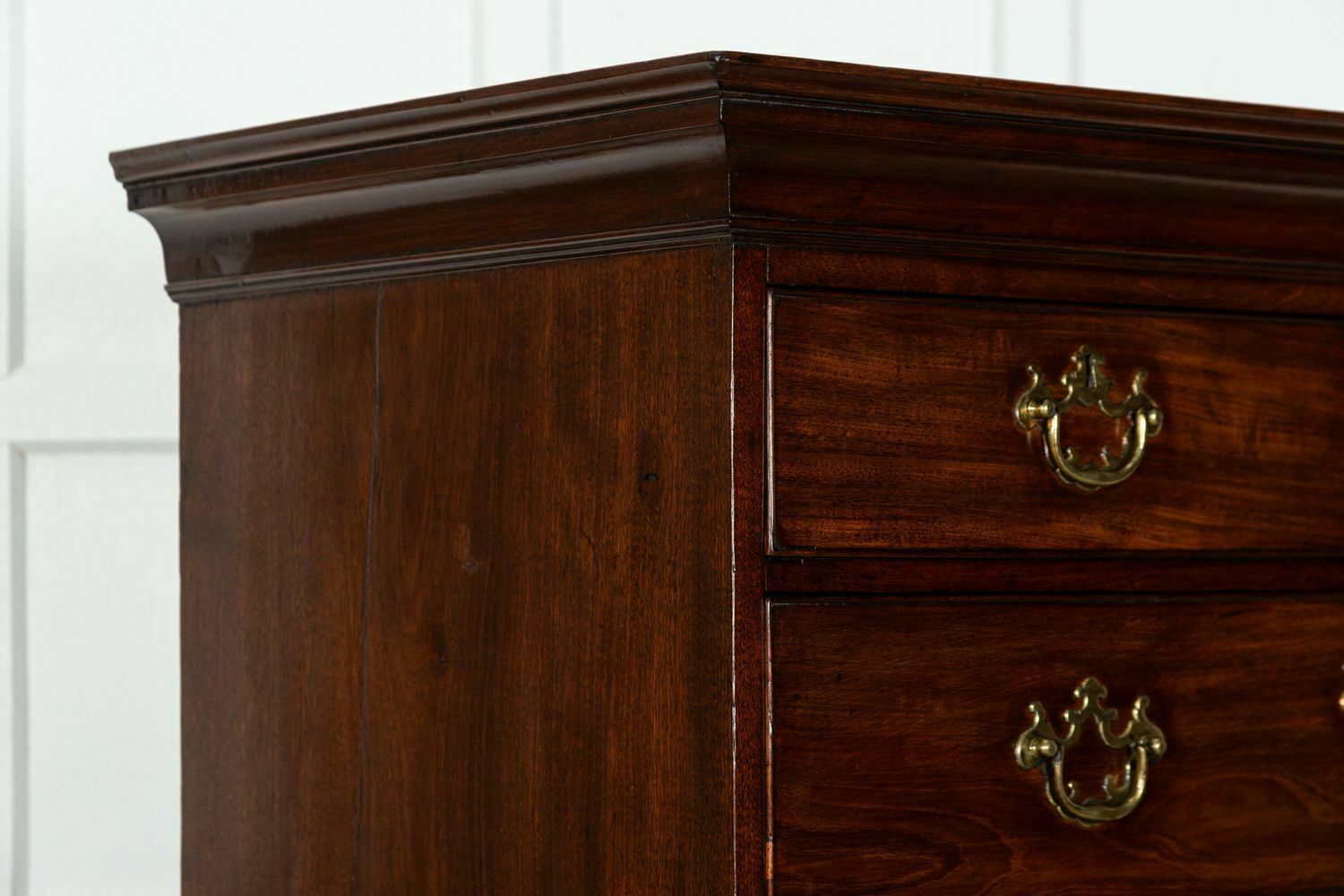 Furniture English George III Mahogany Chest On Chest photo