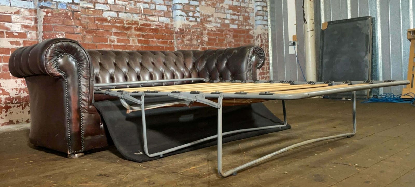 Vintage Chesterfield Sofa Bed. photo for sale