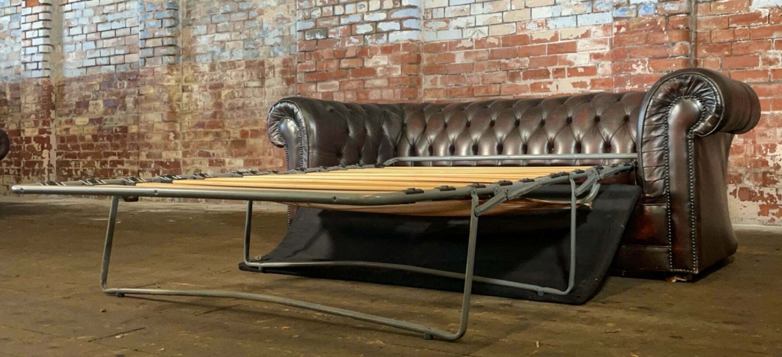 Vintage Chesterfield Sofa Bed. photo Furniture