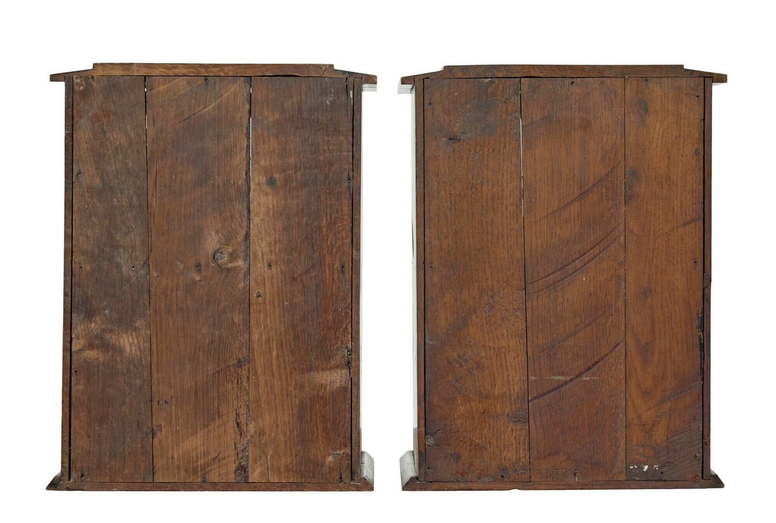 Pair Of English Oak Small Cabinets Made From Hmy Osbourne photo vinterior