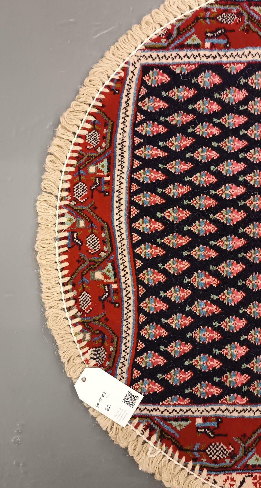 Handmade Round Rug Doormat Oriental Circular Interior Carpet Mat Entrance Way photo for sale