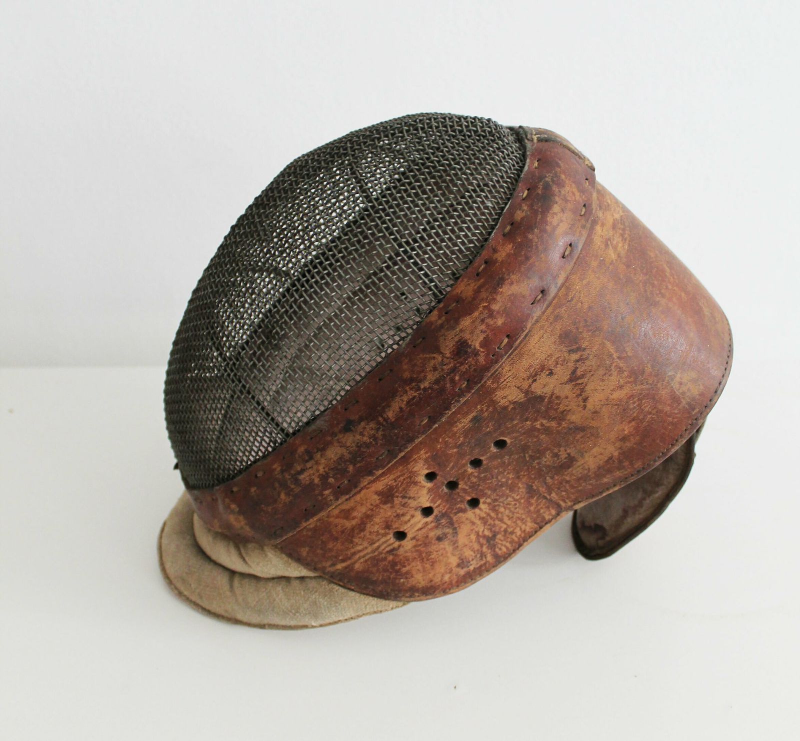 1920's Pair Of Antique Fencing Masks photo vinterior