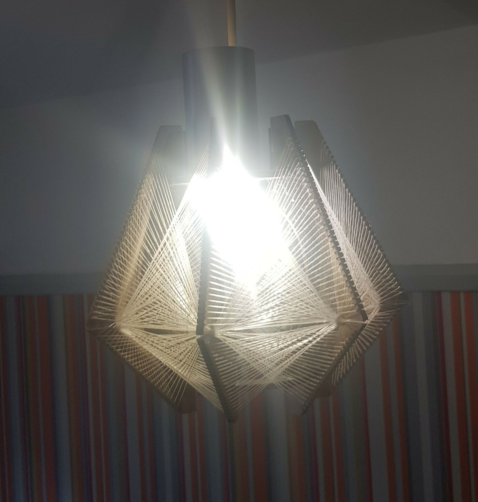 Mid Century Paul Secon For Sompex Acrylic Pendant Light Shades X2 photo furniture