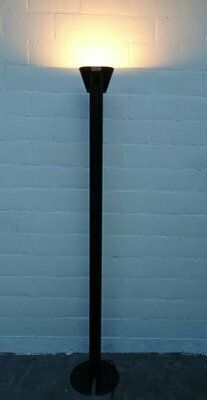 Vintage Italian Black Metal Floor Lamp By Lami Progretti, 1980 photo furniture