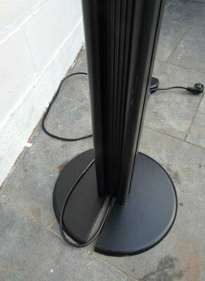 633.0 Vintage Italian Black Metal Floor Lamp By Lami Progretti, 1980 photo