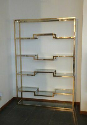 23 Ct Gilded Shelves By Dewulf Selection For Belgo Chrom / Dewulf Selection, 1970s