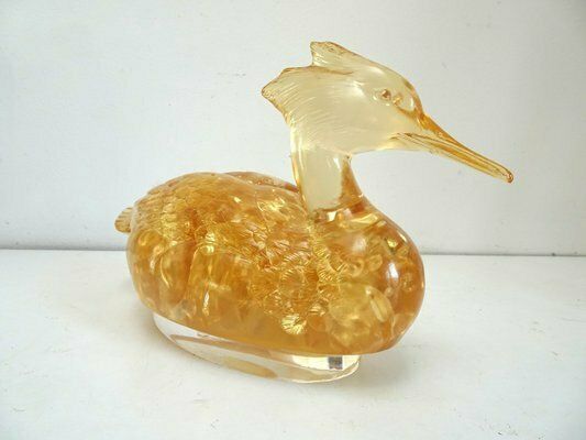 photo furniture Fractal Resin Duck Bird Sculpture In The Style Of Godebsky, 1970s