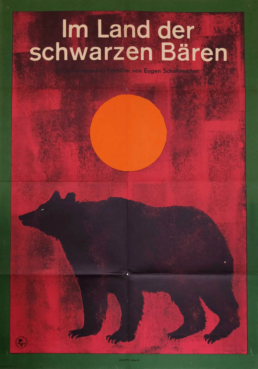 In The Land Of Black Bears   Original East Germany Poster | 1965