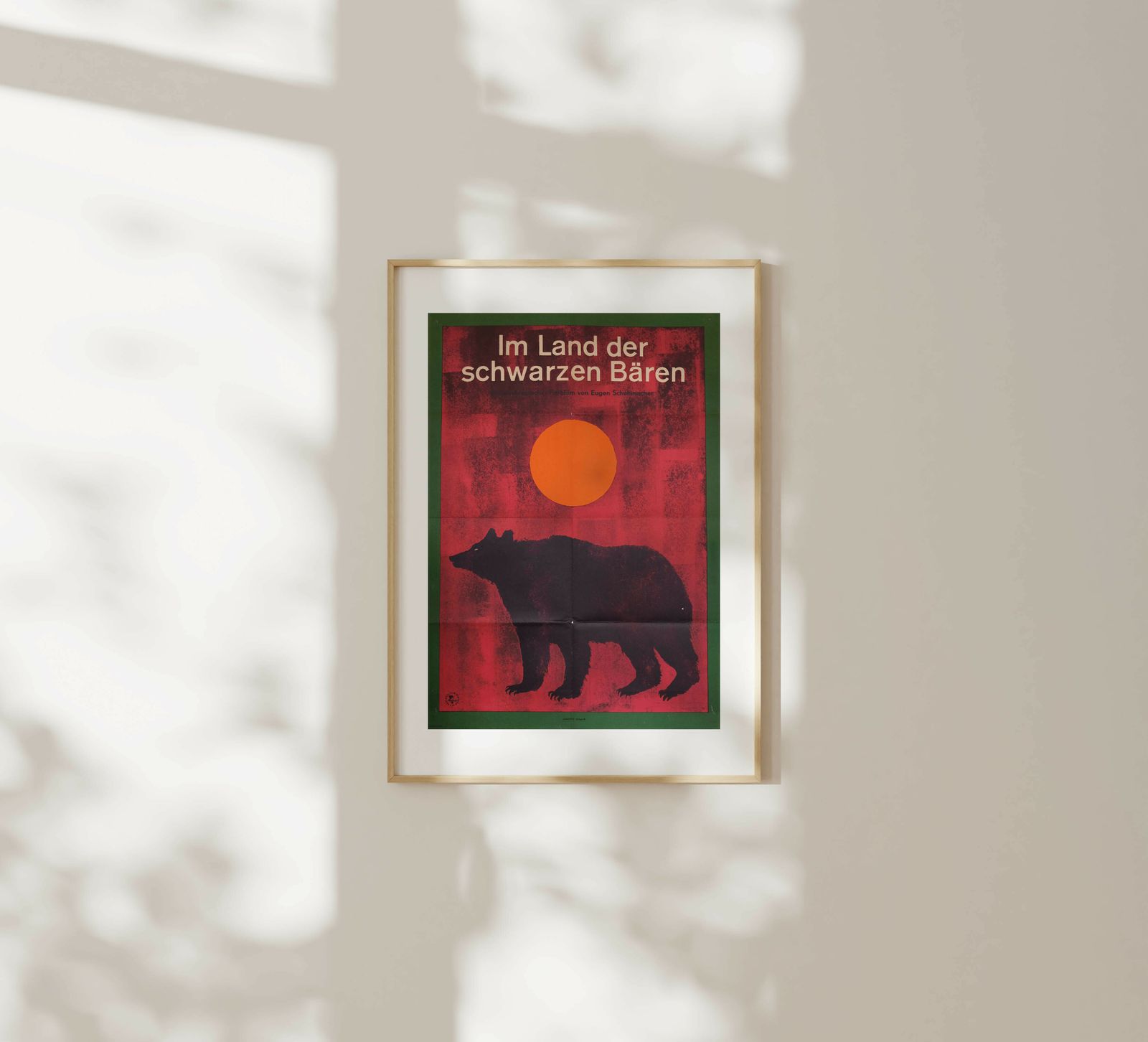 In The Land Of Black Bears   Original East Germany Poster | 1965 photo for sale