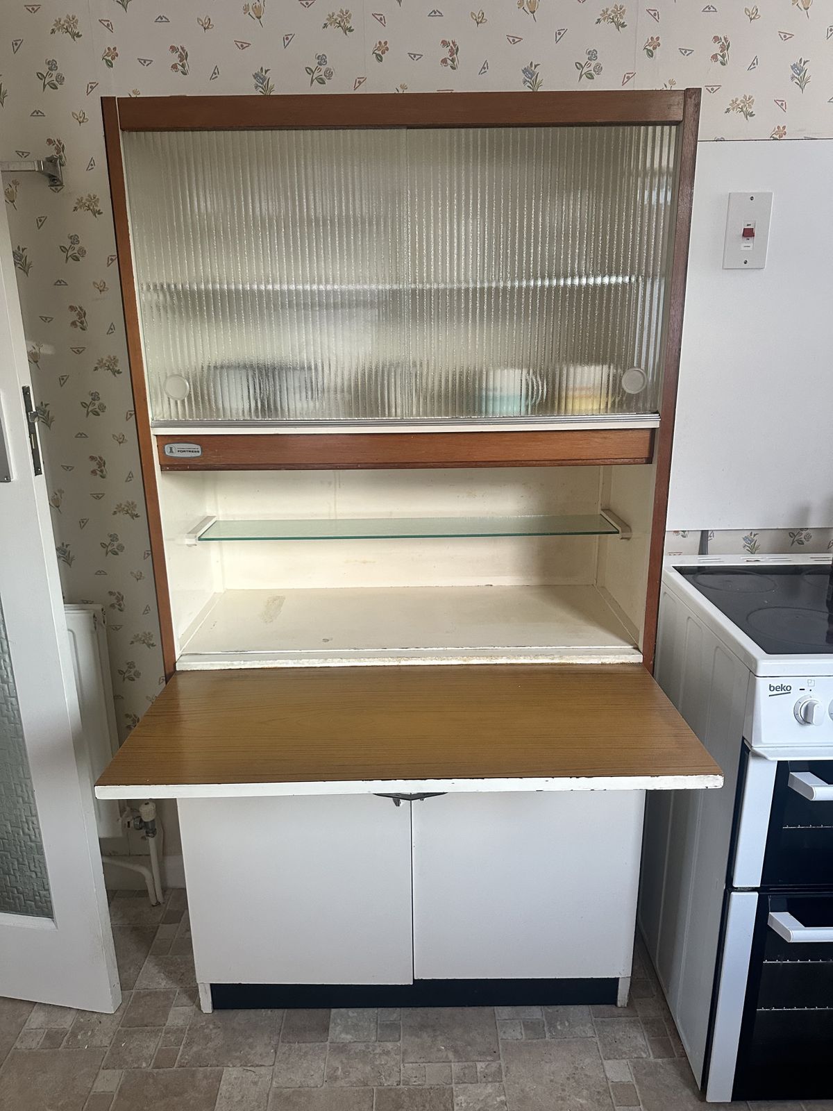 Retro 1950's English Kitchen Habberdashery Larda Cabinet photo furniture