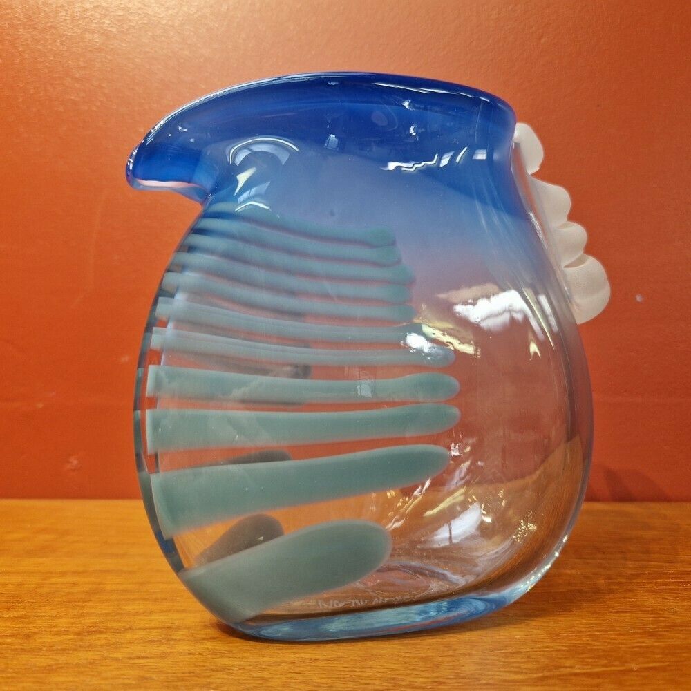 1990's Uk Studio Art Glass Vase By Karlin Rushbrooke photo Home Decor