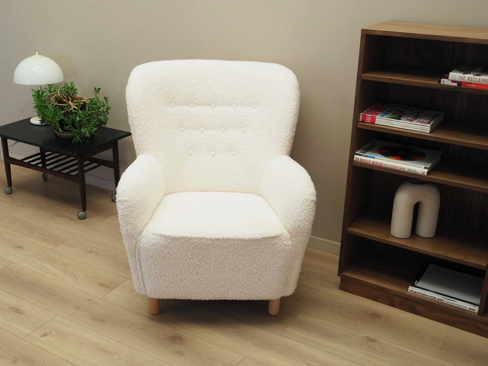 White Armchair, Scandinavian Design, Production: Denmark photo furniture