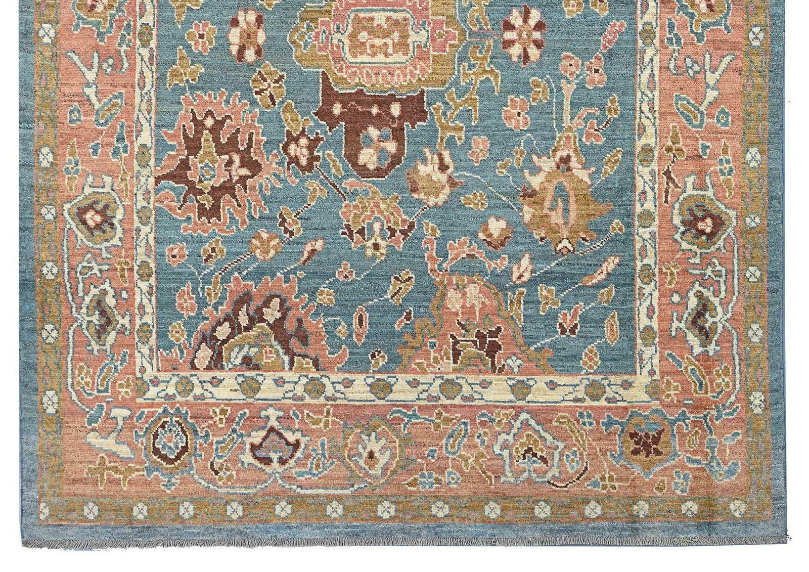 Antique Finished Ushak Carpet 374x265cm photo for sale