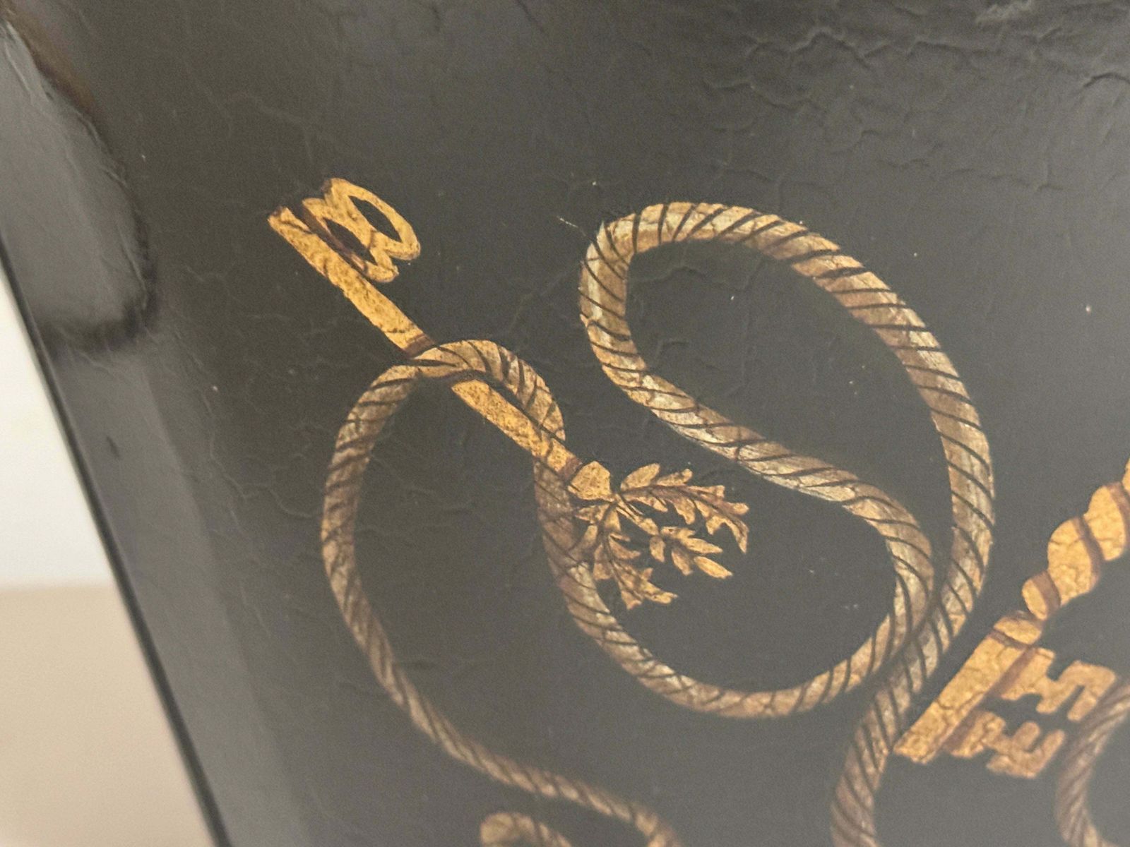 Vide Poche Or Plant Pot Holder, Metal, Gold And Black Color, France 1970 photo vinterior