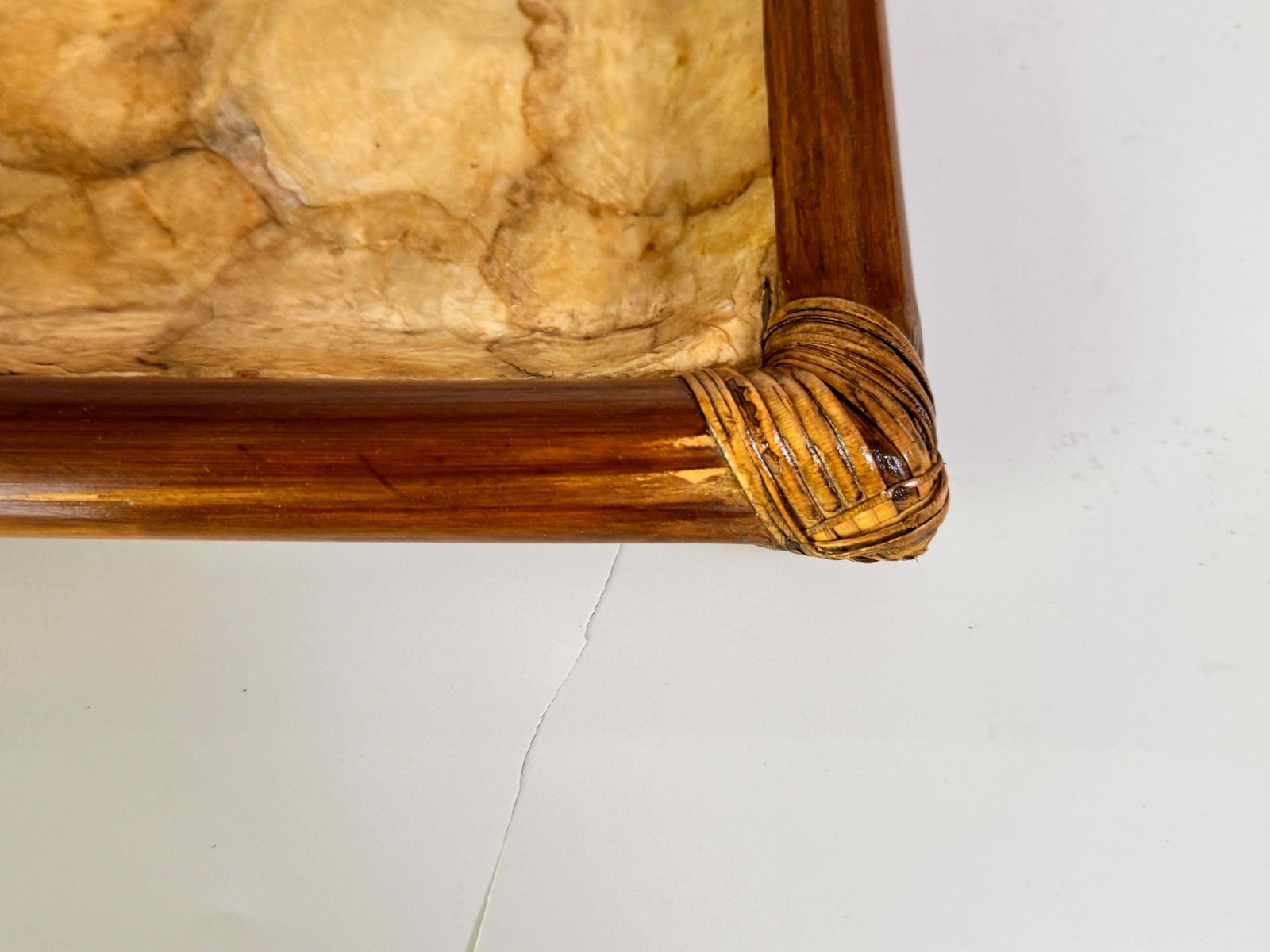 Mid Century French Decorative Wood And Mother Of Pearl Platter 1970s photo Home Decor